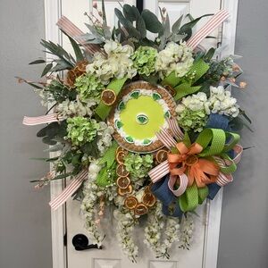 Spring Summer Key Lime Pie Wreath